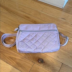 Vera Bradley NEW Triple Compartment Crossbody Bag in Hydrangea Pink